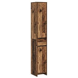 vidaXL Badev&aelig;relsesskab Gammelt tr&aelig; 30 x 33 x 190 cm Konstrueret tr&aelig;
