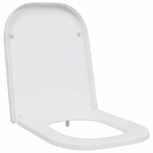 vidaXL Hurtig Udløsnings Toiletbræt Hvid 44.5 x 35 x 3.6 cm Duroplast