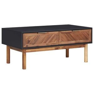 vidaXL sofabord 90x50x40 cm massivt akacietr&aelig; og MDF