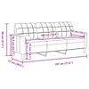 vidaXL 3-personers sofa med pyntepuder 180 cm velour vinr&oslash;d