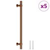 vidaXL skabsh&aring;ndtag 5 stk. 192 mm rustfrit st&aring;l bronzefarvet