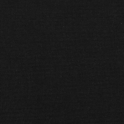 vidaXL sengegavl med kanter 183x16x118/128 cm stof sort