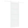 vidaXL Skyded&oslash;r Hvid 83 x 202 cm Massivt fyrretr&aelig;