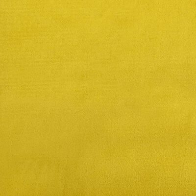 vidaXL 2-personers sofa med hynder velour gul