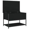 vidaXL opbevaringsbænk 70x42,5x47 cm konstrueret træ sort
