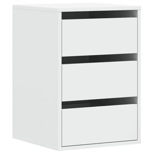 vidaXL kommode til hj&oslash;rne 40x41x58 cm konstrueret tr&aelig; hvid