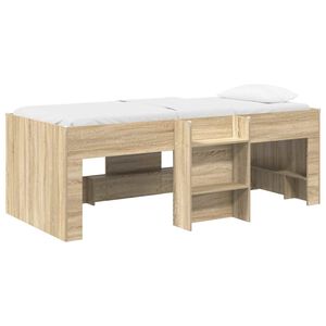 vidaXL B&oslash;rns h&oslash;je sengestel 2 pcs Sonoma-eg 90 x 200 cm
