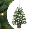 vidaXL Kunstigt juletr&aelig; med 150 LED'er med stativ Gr&oslash;n 75 cm PE og PVC