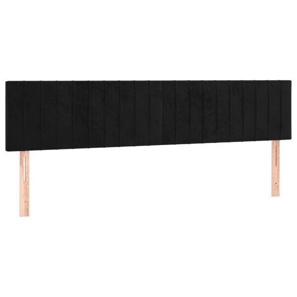 vidaXL sengegavle 160x5x78/88 cm fl&oslash;jl sort