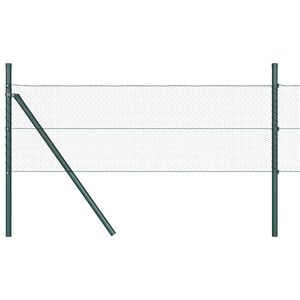 vidaXL Hexagonal hegnsgrundfiks 100 x 0,5 m PVC-belagt st&aring;l Gr&aring; Mesh