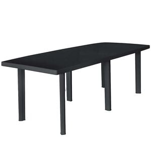 vidaXL havebord 216 x 90 x 72 cm plastik antracitgr&aring;