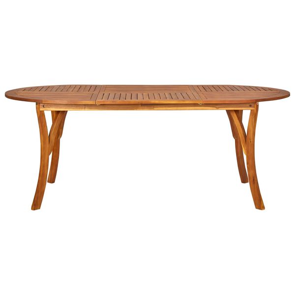 vidaXL spisebordss&aelig;t til haven 7 dele brun