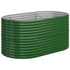 vidaXL plantekasse 152x80x68 cm galvaniseret st&aring;l gr&oslash;n