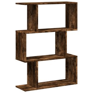 vidaXL bogreol/rumdeler 70x24x97cm 3 niveauer konstrueret tr&aelig; r&oslash;get eg