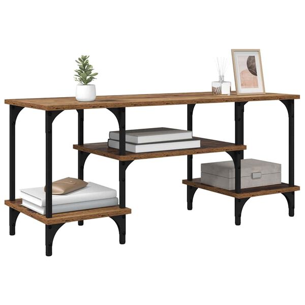 vidaXL TV-skab Gammelt tr&aelig; 102 x 35 x 45,5 cm Ingeni&oslash;rt tr&aelig; og jern