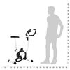 vidaXL motionscykel med bæltemodstand sort