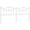 vidaXL udskiftningsgavl 200 cm metal hvid