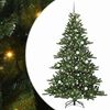 vidaXL Kunstigt Hinged Juletr&aelig; med 300 LED'er Gr&oslash;n 210 cm PVC og St&aring;l