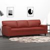 vidaXL 3-personers sofa 180 cm kunstl&aelig;der vinr&oslash;d