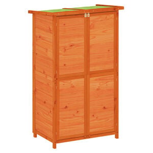 vidaXL redskabsskur til haven 83x57x140 cm massivt fyrretr&aelig;