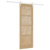 vidaXL Skyded&oslash;r ORKDAL 73,5 x 211 cm Massivt fyrretr&aelig; Natur og hvid