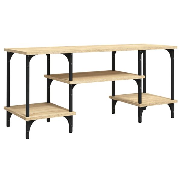 vidaXL tv-bord 102x35x45,5 cm konstrueret tr&aelig; sonoma-eg