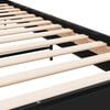 vidaXL sengeramme 75x190 cm konstrueret tr&aelig; og metal sort