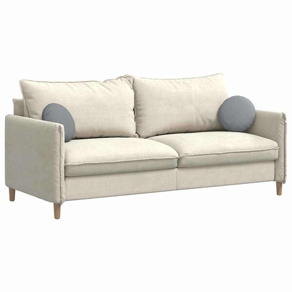 vidaXL S&aelig;depuder 2 pcs Lysegr&aring; &Oslash;30 x 13 cm Stof