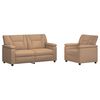 vidaXL Sofa S&aelig;t 2 pcs Cappuccino Kunstl&aelig;der