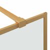 vidaXL Walk-in brusev&aelig;g Guld 115 x 195 cm h&aelig;rdet glas