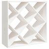 vidaXL vinreol 62x25x62 cm massivt fyrretr&aelig; hvid