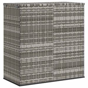 vidaXL hyndeboks 100x49x103,5 cm polyrattan gr&aring;