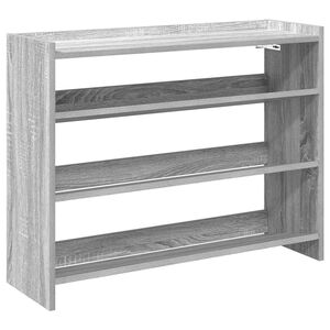 vidaXL skoreol 80x25x62 cm konstrueret tr&aelig; gr&aring; sonoma-eg