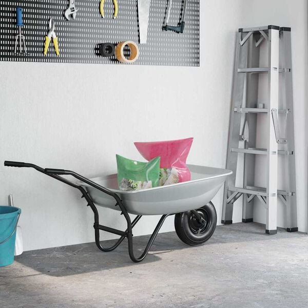 vidaXL Skovl til Skovludskiftning S&oslash;lv 80 x 60 x 25 cm St&aring;l