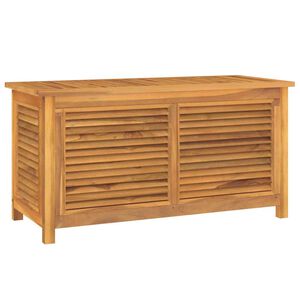 vidaXL opbevaringsboks til haven med pose 114x50x58 cm massivt teaktr&aelig;