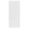 vidaXL Lace Gardin med gardiner Blomstret Hvid 220x150cm Polyester