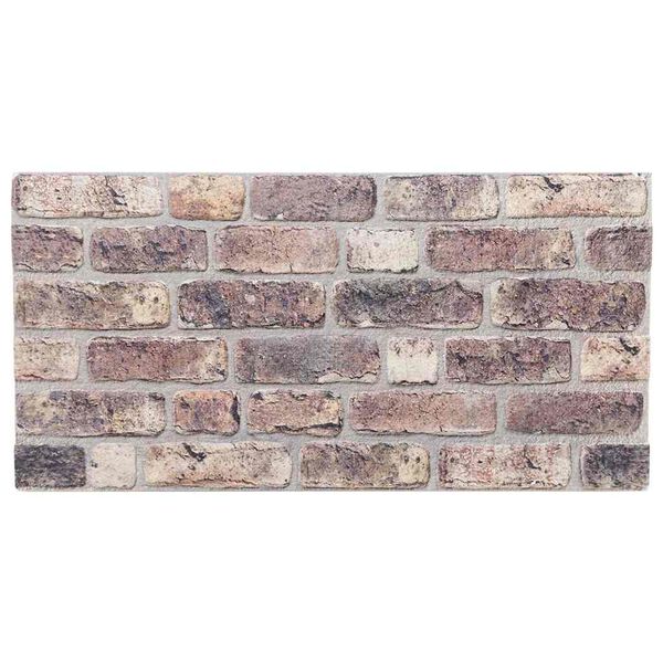 vidaXL 3D-v&aelig;gpaneler 10 stk. 100x50 cm EPS m&oslash;rkebrun