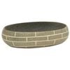 vidaXL h&aring;ndvask til bordplade 59x40x15 cm oval keramik flerfarvet
