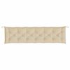 vidaXL hynde til havebænk 200x50x7 cm oxfordstof beige