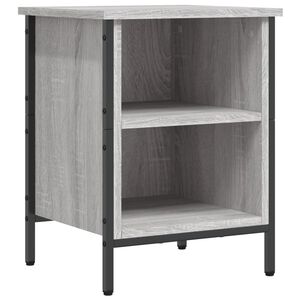 vidaXL skoreol 38x35x50 cm konstrueret tr&aelig; gr&aring; sonoma-eg