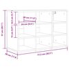 vidaXL Sko skab med hylde Sonoma eg 77,5 x 30 x 51 cm Konstrueret træ