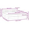 vidaXL kontinentalseng med madrasser 180x210 cm fl&oslash;jl m&oslash;rkebl&aring;