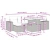 vidaXL sofas&aelig;t til haven 7 dele med hynder polyrattan akacietr&aelig; brun