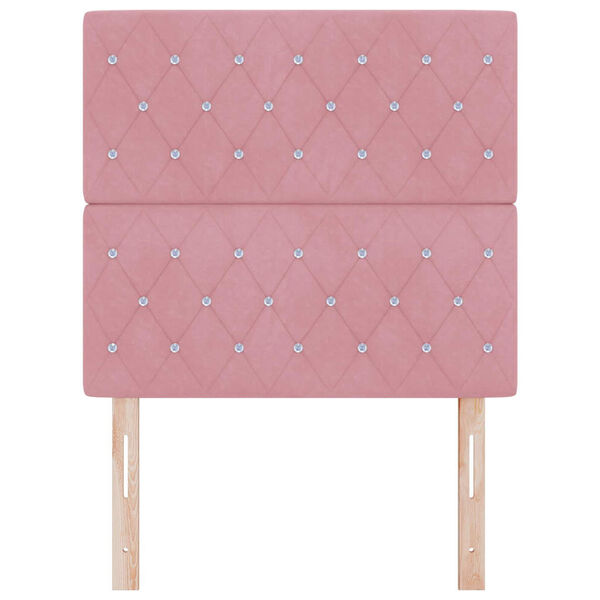 vidaXL Hovedg&aelig;rde med hovedg&aelig;rde Lyser&oslash;d 100 cm Faux l&aelig;der