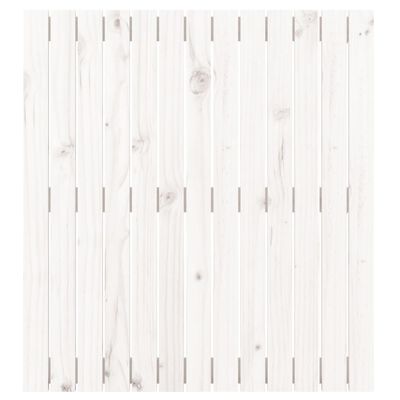 vidaXL sengegavl 82,5x3x90 cm massivt fyrretræ hvid