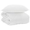 vidaXL Sommer dyne med pude 2 stk. Hvid Microfiber