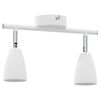 vidaXL Loftsspot med spotlights Hvid 25.5 x 8 x 16 cm Metal