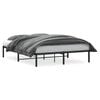 vidaXL sengeramme 160x200 cm metal sort
