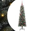vidaXL Kunstigt juletr&aelig; med stativ Gr&oslash;n 150 cm PVC og plastik og st&aring;l