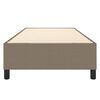 vidaXL Boxspring sengeramme Taupe 100x200 cm Stof